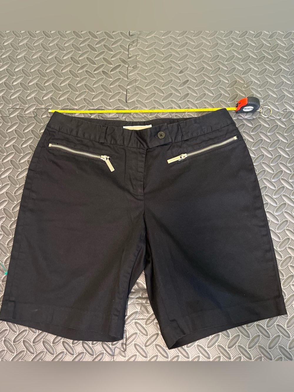 Michael Kors Black Chino Utility Shorts | Cotton Stretch